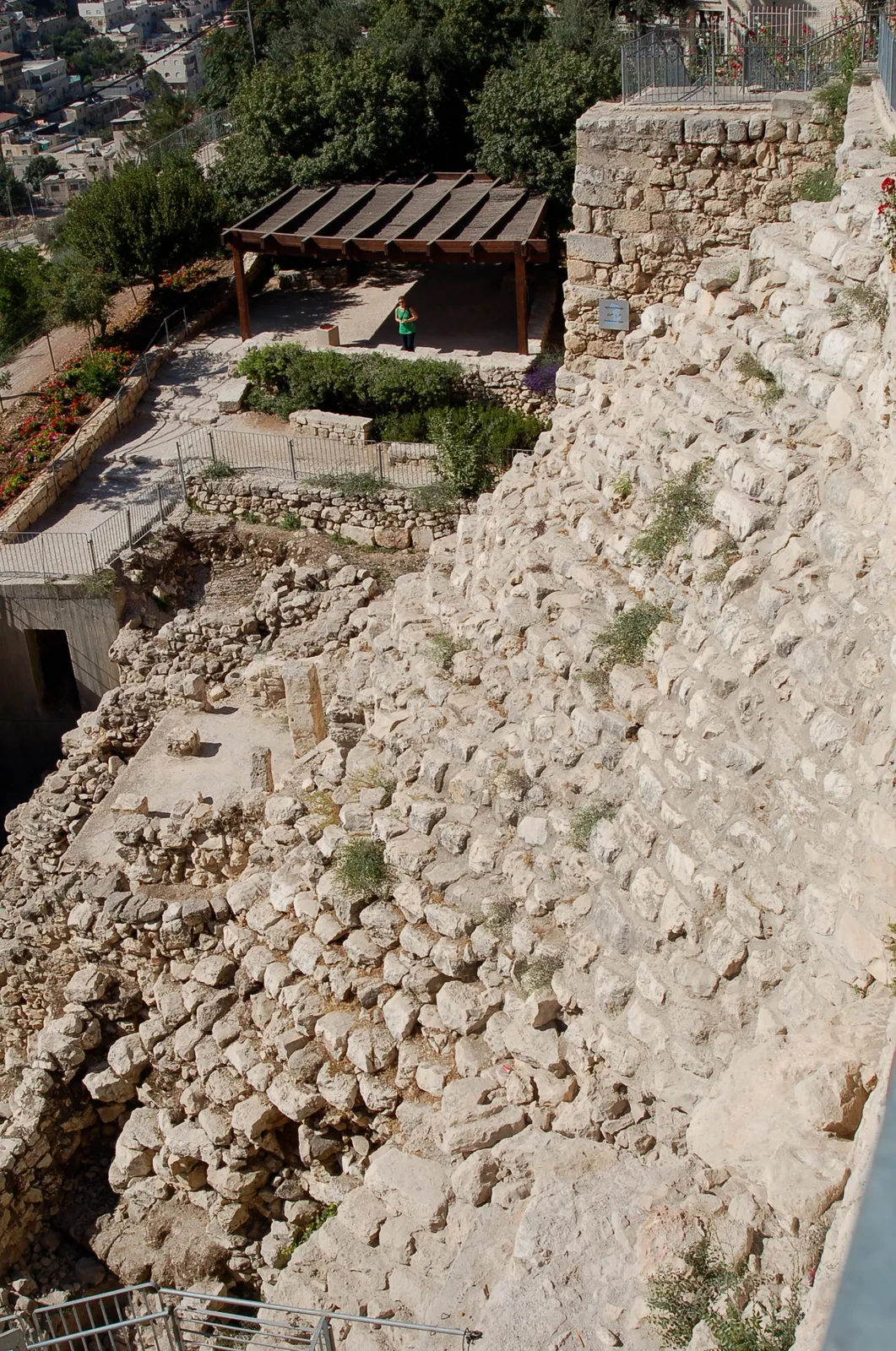 Looking Down on the House of Ahiel on Wall of David's City
