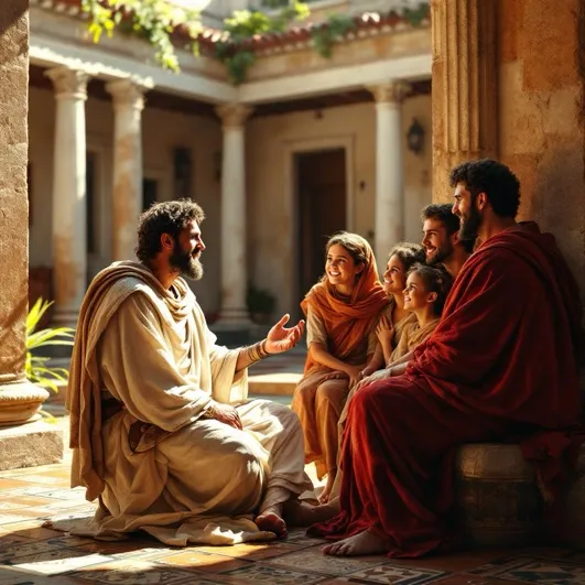 Gentiles Gathered in the Courtyard