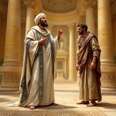 The Pharisee and the Tax Collector Praying