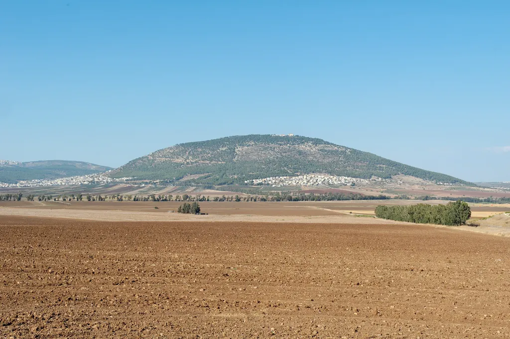 Mt. Tabor with Valley of Jezreel in Foreground