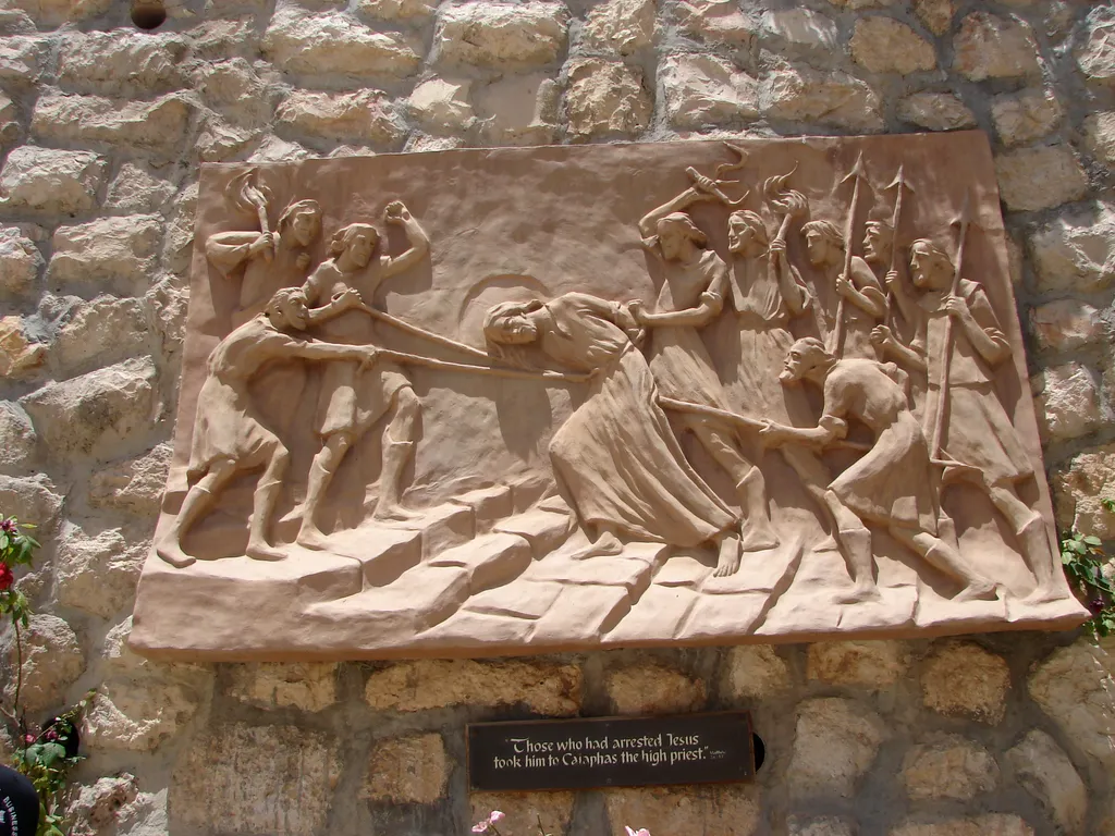 Those who had arrested Jesus took him to Caiaphas the high priest