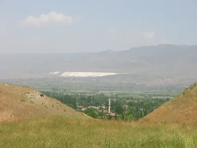 View of Hierapolis across Lycus Valley from Laodicea