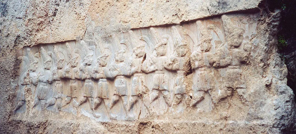 The 12 gods at Yazilikaya at Hattusa