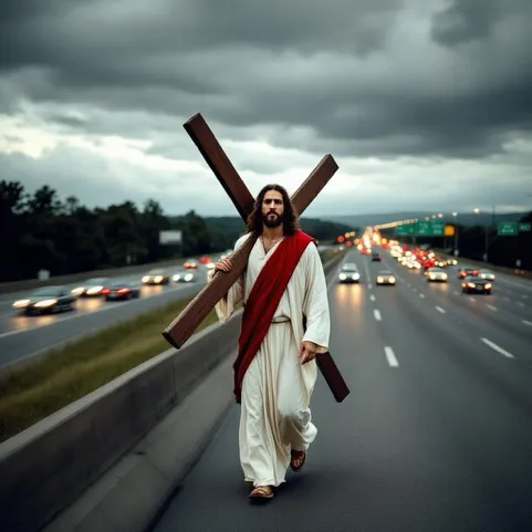 Carrying the Cross Down the Highway