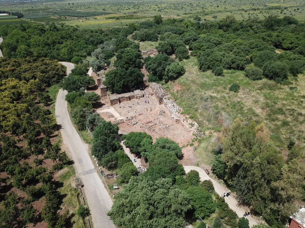 Aerial View of the Entrance to Tel Dan
