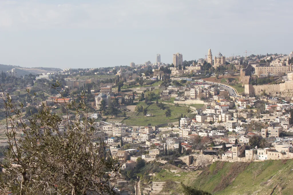 Modern City of David from the West