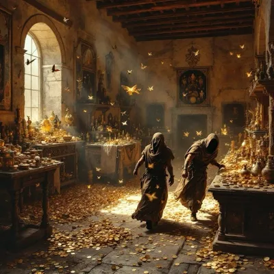 Treasures and Butterflies in a Room