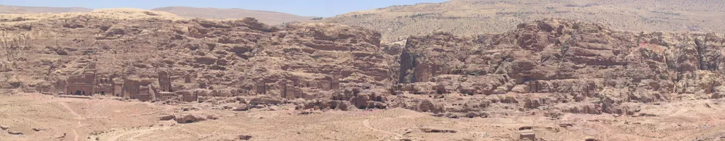 Panorama of Petra, in Jordan