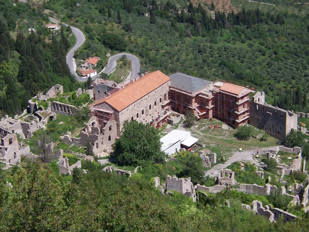 General view of the Palace of Mystras