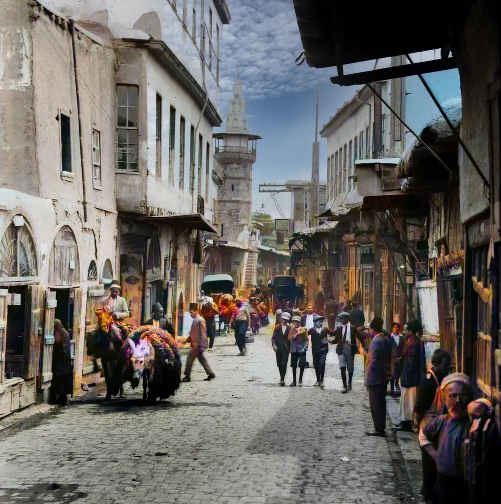 Street Called Straight, in Damascus, Syria (1898)