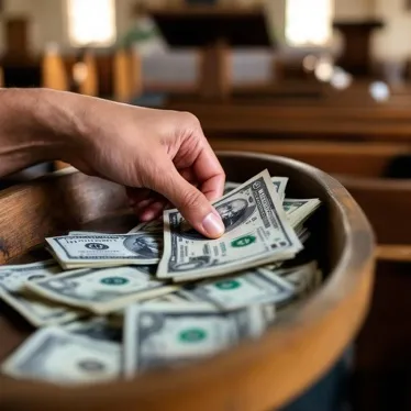 A Hand Holding a Stack of Money