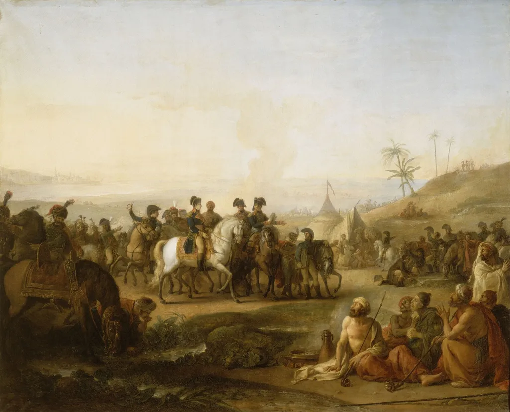 Bonaparte visiting the fountains of Moses in December 1798