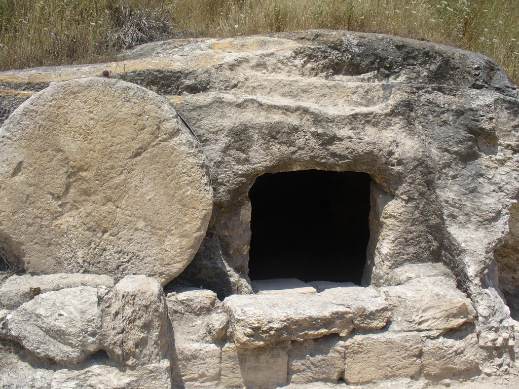 Tomb with Rolling Stone on Road Between Mt. Carmel and Tel Megiddo (2nd Temple Period)