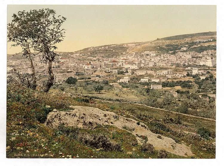Nazareth in the Galilee, from the east.