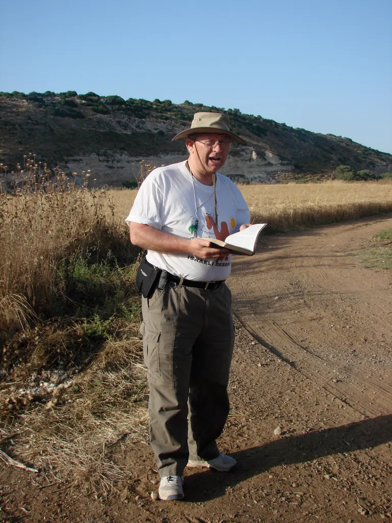 Dr. House Speaking in the Elah Valley, the Site of the Battle between David and Goliath