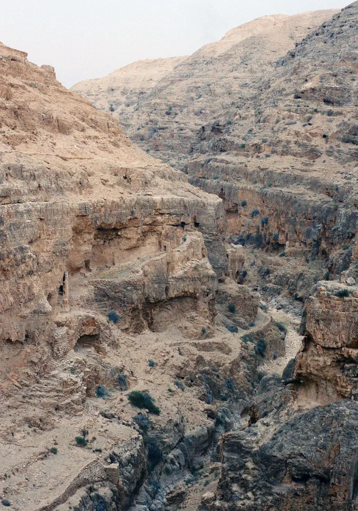 Wadi in the Desert of the Judean Desert (Valley of Shadow of Death)