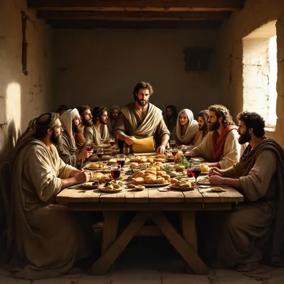The Early Church Gathered Around the Table