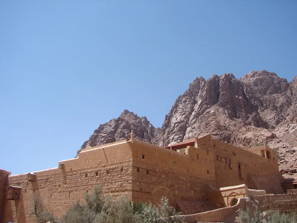 Mountains of Sinai, Looking Over St. Catherine's Monastery