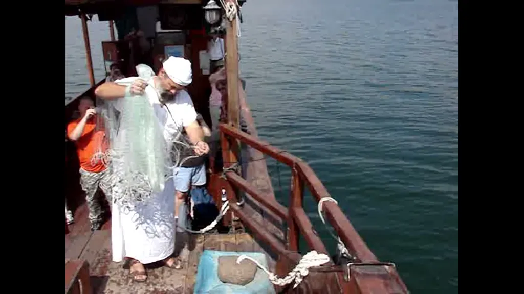 Fisherman Throwing Cast Nets (Matt 4:18)