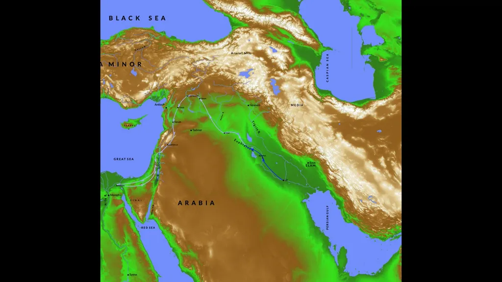 Journeys of Abraham Gen 15:18-20 (animated)